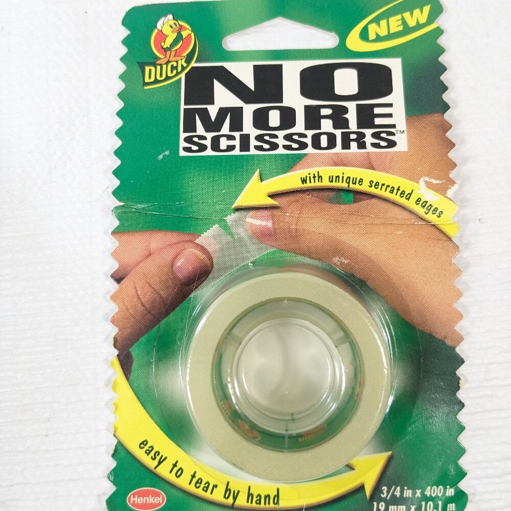 New Duck Tape No More Scissors Serrated transparent easy to tear by‎ hand 400"